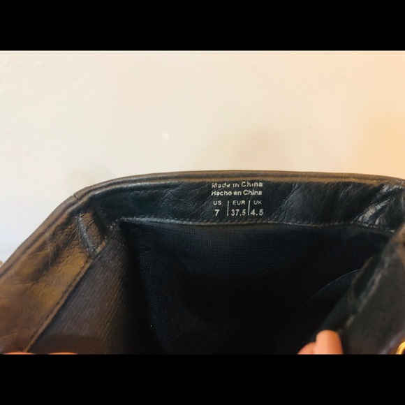 ALDO Black Rocker Grommet Ankle Boots sz 7 - Picture 6 of 7